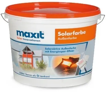 Solaraktive Fassadenfarbe - maxit Solarfarbe - weiß - 15ltr