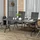 Outsunny Gartentisch Klapptisch für 6 Personen, Buffettisch mit Stahlgestell, Terrassentisch in Holzoptik, Hdpe, 180 x 75,5 x 73 cm, Dunkelgrau
