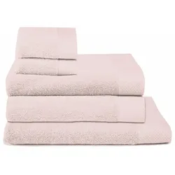 Handtuch Set SEAHORSE "Seahorse Pure", rosa (hellrosa), 5 tlg., Walkfrottee, Walkfrottee, Obermaterial: 100% Baumwolle, Handtuch-Sets, 100% superweiche Frotteebaumwolle, saugfähig, weich