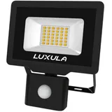 LUXULA LED Außenstrahler 30 W 5,5 cm inkl. Bewegungsmelder schwarz