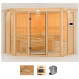 KARIBU Sauna »Astrid 2«, (Set), beige