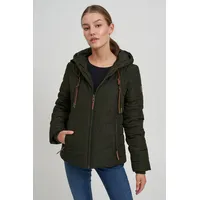 Oxmo Winterjacke Mala braun / dunkelgrün XS