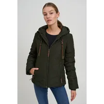 Oxmo Winterjacke Mala braun / dunkelgrün XS
