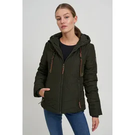 Oxmo Winterjacke Mala braun / dunkelgrün XS