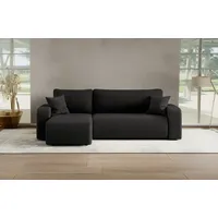 Kaiser möbel Ecksofa Schwarz, 4-Sitzer, L-Form,L-Form, 244x142 cm, Wohnzimmer,
