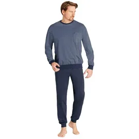 HAJO Pyjama Premium Cotton Blau 62