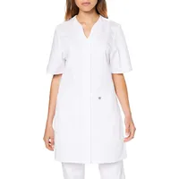 BP Damen-Kasack, 1/2 Hülse, V-Ausschnitt mit Druckknopfband, 215,00 g/m2 Stoffmischung, weiß, 34n