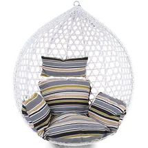 RAMROXX Kissen für Hängesessel inkl. Rückenteil 2-teiliges Set Style Sunset gestreift