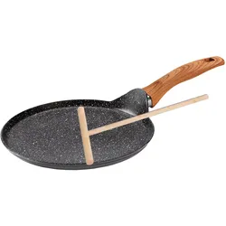 STONELINE® Back to Nature Crêpes-Pfanne 25 cm, mit Teigverteiler
