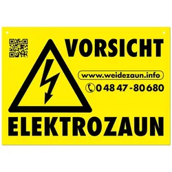 Warnschild VORSICHT ELEKTROZAUN