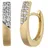 Jobo Creolen Gelbgold matt 18 Zirkonia