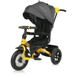 Lorelli Tricycle Jaguar 4 in 1 Gummireifen, Sitz drehbar, Stange, verstellbarschwarz