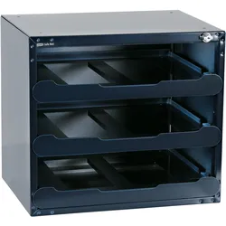 raaco SafeBox 80, Frei stehend sicher, Blau, Schlüssel, Stahl, 3 Regale, 451 mm