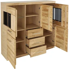 OTTO home Highboard Ribe 125 x 115 x 35 cm Braun