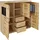 OTTO home Highboard Ribe 125 x 115 x 35 cm Braun