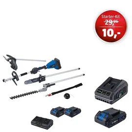 SCHEPPACH Akku Multifunktionsgerät BC-MFH400-X 20V-IXES 2x2,0Ah Akku+Doppellader