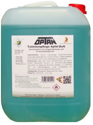 OPTAN Toilettenpflege, Apfelduft, Sanitärparfüm mit Langzeit-Duftnote, 10 Liter - Kanister