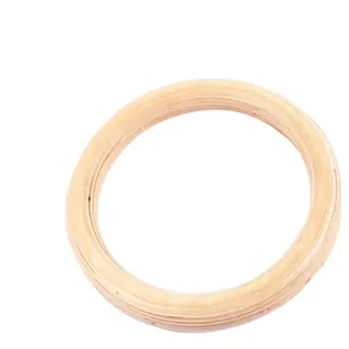 Yabauuop 2 Stück Turnringe Holz, Gym Ringe Gymnastikringe Ringe Turnen Für Fitness 32mm, Für Heimfitnessstudio, Zugtraining, Klimmzüge Und Dips (Hebeseil Nicht Im Lieferumfang Enthalten)