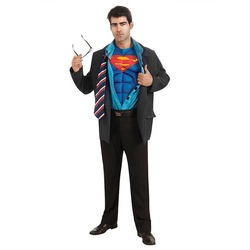 Elope Kostüm Superman Clark Kent, Original lizenziertes Kostüm zum DC Comic ‚Superman‘ blau XL