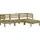 vidaXL Gartensofa 3-Sitzer 0 x 0 x 0 cm Bronze