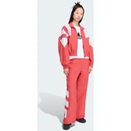 adidas BLOCKED WASHED ZIPPED TRACKTOP Trainingsanzug Rot XL