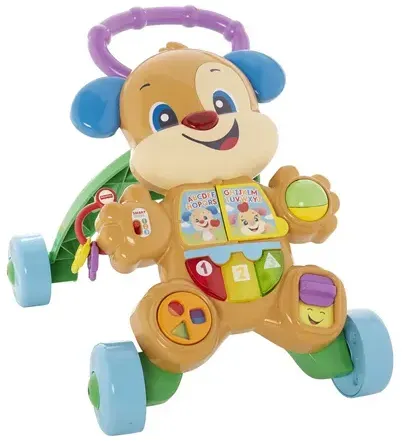 Fisher-Price Lernspaß Hündchens Lauflernwagen, Lauflernhilfe Baby, Laufwagen