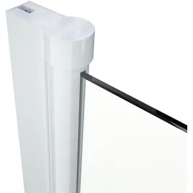 Aurlane Badewannenfaltwand Glas weiß 1-teilig 75 x 140 cm