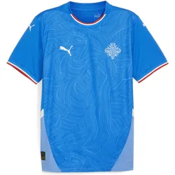 Island 2024 Fußball Heimtrikot Herren PUMA Racing Blue White M