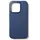 Mujjo iPhone 16 Pro Leder Case MagSafe blau