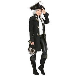 buttinette Mantel "Piratin" mit Ornamenten für Damen