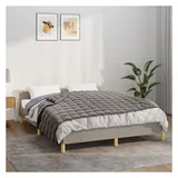 vidaXL Gewichtsdecke Grau 152x203 cm 11 kg Stoff