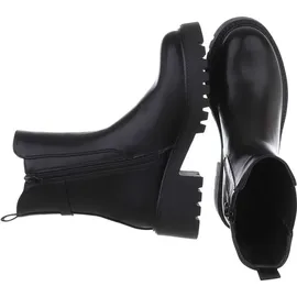 Ital-Design Damen Stiefeletten Chelsea Boots Lederoptik Plateaustiefeletten 87451948 Schwarz Gr. 37 - Schwarz - 37