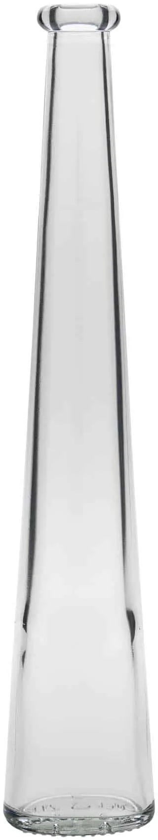 200 ml Bottiglia di vetro 'Dama ovale', ovale, imboccatura: fascetta
