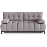 MOEBLO Schlafsofa BRODY, Sofa Couch für Wohnzimmer Polstersofa Sofagarnitur Wohnlandschaft mit Bettfunktion - (BxHxT): 197x93x100 cm, mit Schlaffunktion und Bettkasten grau