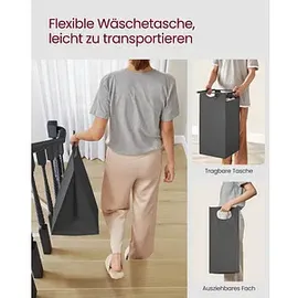 VASAGLE Wäschesortierer grau, schwarz