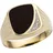 FIRETTI Siegelring "Schmuck Geschenk Gold 333 Herrenring Farbsteinring Onyx" Gr.