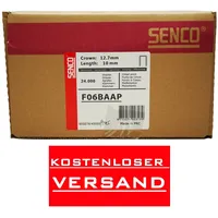 Senco F06BAAP Heftklammern Typ F 10mm 24.000 st. Verzinkt