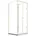 U-Form Duschkabine 80 x 180 cm 90 x 180 cm Weiß/Transparent