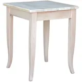 Tisch Holz Rau da verniciare CM 60 x 60 Füße Beine Kurven Restaurant