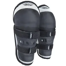FOX Pee Wee Titan Knie-Protektor Kids, schwarz