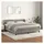 vidaXL Boxspringbett mit Matratze Hellgrau 180x200 cm Samt