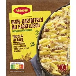 Maggi Ofen-Kartoffeln mit Hackfleisch 34G