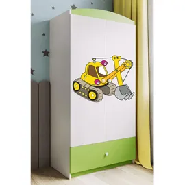 raumhirsch furniture Kinderkleiderschrank 90 x 175 x 52 cm Holzwerkstoff grün