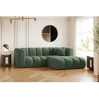 Kaiser Möbel Ecksofa L-form Sofa Grand Modular Stoff Haga und Salvador, Große Auswahl an Farben, moderner Stil, modular grün