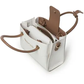 Valentino Alexia Shopper Kunstleder Weiß/Braun