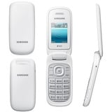 Klapphandy Original Samsung GT-E1272 Handy Weiss Dual Sim Mobiltelefon Neu