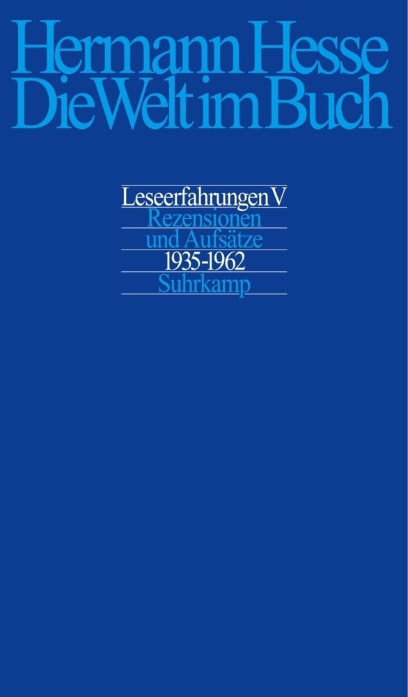 Rezensionen Und Aufsätze Aus Den Jahren 1935-1962 - Hermann Hesse  Leinen