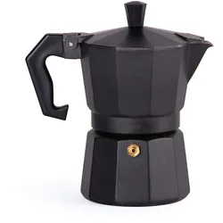 Excelsa Kaffeemaschine Chicco Color Aluminium 3 Cups Schwarz
