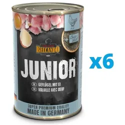 BELCANDO Junior Geflügel mit Ei 6x400 g