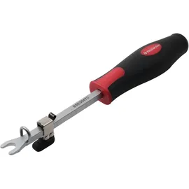 BikeService Montagewerkzeug für abgewinkelte Reifenventile 2 | Schwarz/Rot/Silber